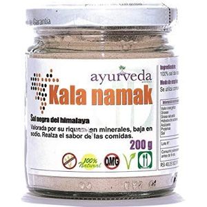 KALA NAMAK zout zwart AYURVEDICA 200 g