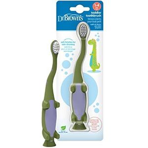 Dr. Brown's™ Dinosaurus Peuter Tandenborstel, Groen, 1 Pack