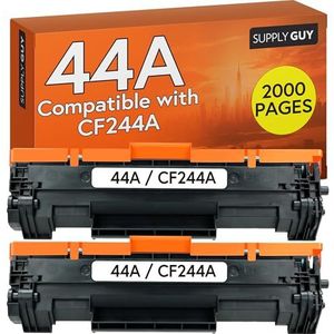Supply Guy Toner compatibel met CF244A HP 44A voor HP Laserjet Pro M15a M15w MFP M28a MFP M28w Zwart Multipack (2x tonercartridges met chip)
