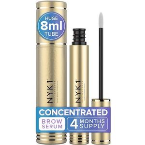 NYK1 GECONCENTREERD Wenkbrauwgroei Serum (XL - 8 ml) BrowForce Wenkbrauwversterker Brow Growth Serum Voor Vollere, Dikkere En Natuurlijk Ogende Brauwen - Geavanceerde Formule Voor Wenkbrauw Hergroei