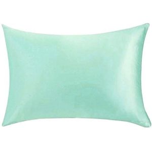 Kussenslopen zijden kussensloop haarhuid, natuurlijke moerbeizijde kussensloop standaard maat, kussenslopen hoes kussenslopen (lichtgroen, 152 x 203 cm + 38 cm)