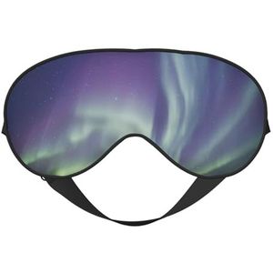 FZGGWYHL aurora gedrukt zacht oogmasker slaaphulp oogmasker reizen slaap oogmasker