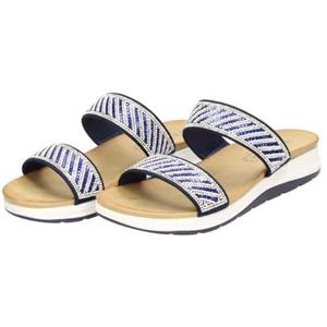 Fitters Loreen Damessandalen, modieuze schoenen, oversized, comfortabele sandalen, grote damesschoenen/damesschoenen in grote maten, Loreen 42, 43, 44, 45, 46, donkerblauw, 42 EU