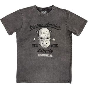 Marvel Comics Captain America Est. 1941 Officieel T-shirt heren unisex (Small)