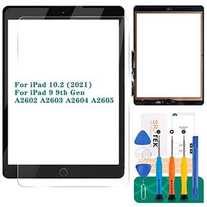 voor iPad 9e generatie touchscreen voor iPad 9 A2602 Screen Vervanging voor iPad 10.2 2021 Digitizer A2603 A2604 A2605 Glas Sensor Panel (met Home-knop) (zwart)