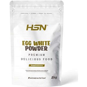 HSN Ei-albumine | 100% Gedroogd Wit Eipoeder | Natuurlijk Eiwit | Vetvrij, Cholesterolvrij, Vegetarisch, Glutenvrij, Lactosevrij, Natuurlijke Smaak, 2 Kg