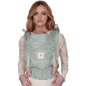 KOKADI® Ergonomische babydrager pasgeborenen vanaf de geboorte tot 15 kg [Flip Heart2Heart Mint] - meegroeiende rugdrager buikdrager baby - draagdoek pasgeboren vanaf de geboorte - draaghulp voor