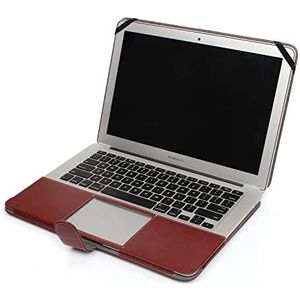 Tabletzakken hoesje Compatibel met M2 MacBook Air 13 inch Case 2022 A2681 Case Cover, Premium lederen beschermhoes Shell Compatibel met M2 13.6"" 2022 Cover Skin Tablet Pc Zaak (Color : Kahverengi)