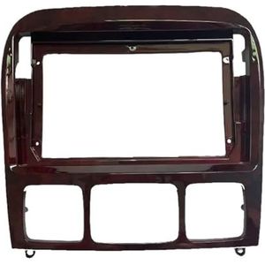 Autoradio met 9 inch bedieningspaneel, compatibel met 2006 BENZ S-klasse W220(Wooden)