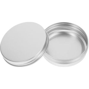 Aluminium blikken, 100 ml cosmetische potten met schroefdop, reiscrèmecontainers deksel, kleine metalen lege flessen for make-up en opslag