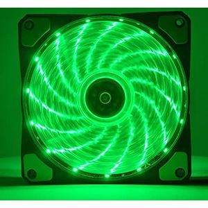 120 mm Pc Computer ultra stil LED Koelventilator radiator, 1 2 cm 120x120x2 5 mm 12V computerventilator, 1 2VDC 3P IDE 4D (2wire) (Blade Color : 2pcs green)