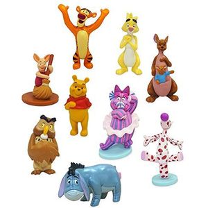 Disney Store Winnie the Pooh Deluxe Speelset - met 9 in kunststof gegoten figuurtjes - Geschikt voor leeftijden 3+
