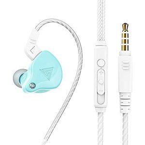 Bedrade oordopjes Koptelefoon, 3,5 mm koptelefoon met microfoon, Ergonomische in-ear oordopjes, Gaming Headset (Blauw)