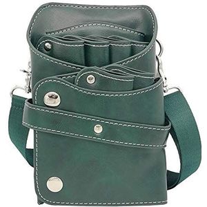 Kapperszak Schaarzakje Kappersgereedschap tas Kapperszak riem Schaarzakje kappers Leer voor Schaar Kammen Borstel luchtdressing Elektrische Schaar Kapper haarclips etc 281 Groen