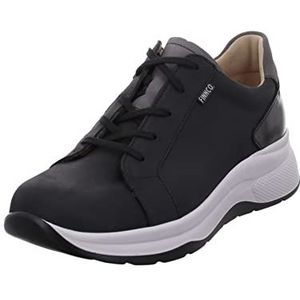 Finn Comfort FINNCO Delaware dames lage schoenen zwart nubuckleer, zwart, 40.5 EU