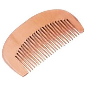 Houten baardkam snor haarborstel voor mannen fijne grove tanden perfecte baardbalsems etherische oliën kammen (maat: D)