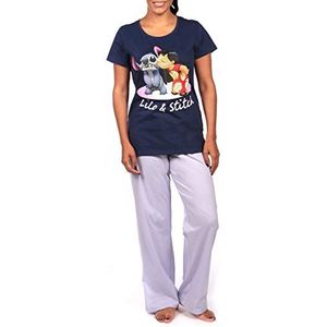 Disney Womens Lilo & Stitch Pajamas Size Large Purple