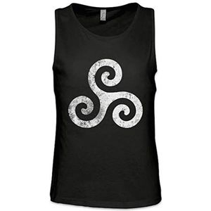 Urban Backwoods Triskelion Symbol I Heren Tank Top Training Gym Shirt Zwart Maat M