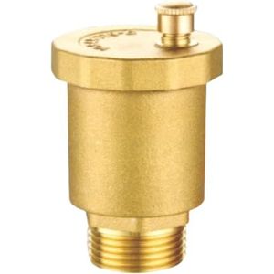 Ontluchtingsventiel gouden multifunctionele stevige messing volautomatische uitlaatklep voor boiler, radiator, zonneboiler, watertank