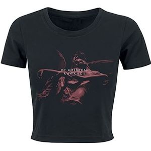 My Chemical Romance Angel Crop T-shirt zwart M 95% katoen, 5% elastaan Band merch, Bands