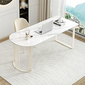 KCUZO Bureau Desktop Home Rock Slab Computer Tafel Klein Huishouden Crème Wind Studie Bureau