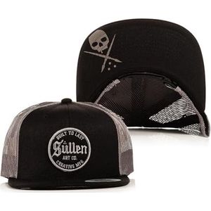Sullen Men's Lasting Trucker Snapback Hat Black/Gray