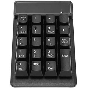 Draadloos Numeriek Toetsenblok, 19 Toetsenblok met 2.4G USB-ontvanger, Numeriek Toetsenblok voor Financiële Boekhouding voor Laptop, Pc, Desktop