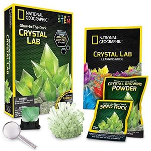 Bandai - National Geographic - Set om kristal te laten groeien - Groen kristal - Wetenschappelijk en educatief spel - STEM - JM00600