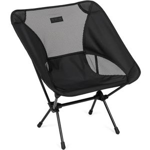Helinox Chair One Campingstoel, vouwstoel, aluminium, licht, stabiel, opvouwbaar, inclusief draagtas, All Black, eenheidsmaat