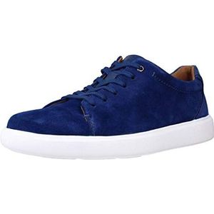 Clarks Cambro Low Sneakers voor heren, blauw, 44.5 EU