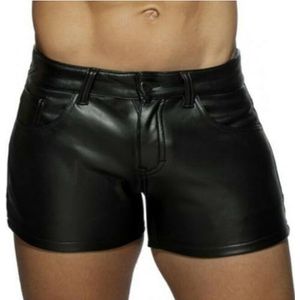 Korte Broek - Zwart - PU Leer - Heren - Vrije Tijd - Nachtclub