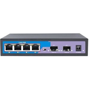 2.5G POE Ethernet-switch 4 8-poorts POE-netwerkswitch Naadloze Schakeling(4 POE)