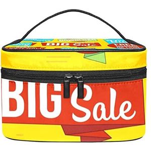 Brief make-up organizer tas, reismake-up tas organizer case draagbare cosmetische tas voor vrouwen en meisjes toiletartikelen, Meerkleurig, 22.5x15x13.8cm/8.9x5.9x5.4in