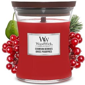 WoodWick Hourglass Medium Geurkaars - Crimson Berries