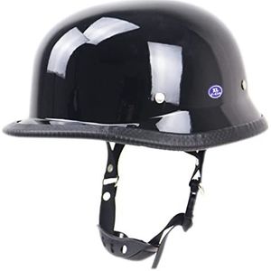 Motorhelm, Heren Dames Duitse Stijl Helm DOT Certificering for Cruiser Straat Scooter Bromfiets Cap Jet F,XXL(C,XXL(6162 cm))