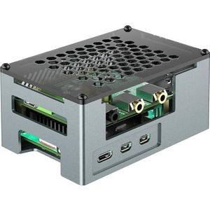 InnoMaker Aluminiumbehuizing voor Raspberry Pi 5 met 3510 PWM Ventilator & Koellichaam - Compatibel met DAC/DAC PRO/AMP/AMP PRO/RS485&CAN HAT en Expansieboards