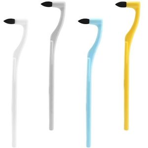 Zikenis 4 stuks tandsteenverwijderaar, gemengde kleuren, professionele tandplak verwijderen, professionele tandreiniging, voor het verwijderen van verkleuringen, tandsteen en plaque