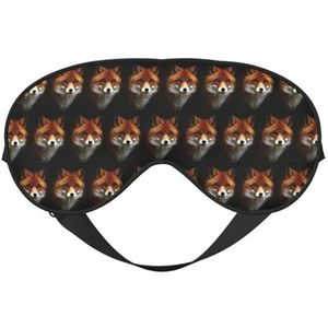 Fox2 Printing Soft Dual-Use Sleep Blocks Licht Efficiënt Blackout Oogmasker voor Slapen