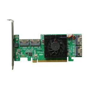 Highpoint SSD7580B NVMe 8-poorts M.2/U.2 industrie Snelste prestaties/uitgebreide selectie geschikt voor ondersteuning van meer dan 100 TB op een enkele controller.