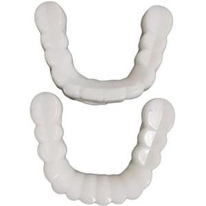 Hars Tanden Veneers Comfortabele Kunstgebit Tand Cover Verwijderbare Herbruikbare Bovenste Onderdekking