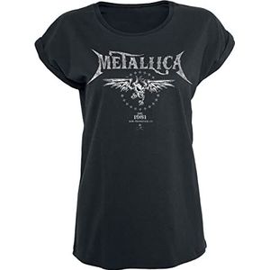 Metallica Biker T-shirt zwart S 100% katoen Band merch, Bands