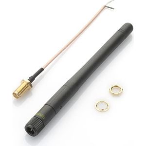 Technikkram 868 MHz antenne antenne kantel- en zwenkbaar SMA voor Raspberry Pi CCU2 CCU3 Charly CUL USB CC1101 GSM ELV bouwpakket RaspberryMatic PiVCCU Homematic Fibaro Pigtail kabel (868-870 MHz)