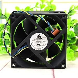 For Computer Fan for Workstations 9038 9CM AFC0912DE 12V 0.5A 4-Pin LMNCBVYA