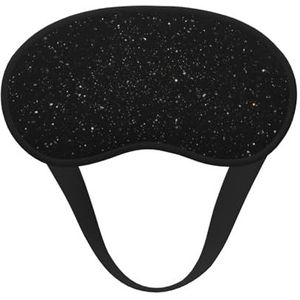 Zwarte glitter slaapmasker voor zijslaper, lichtblokkerende nachtmaskers voor slapen oogmasker voor vrouwen mannen oogbedekking zachte comfortabele oogschaduw voor reizen, dutje