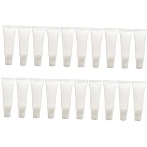 20 Stuks Lege Plastic Buizen Lipgloss Balsem Cosmetische Crème Containers 10ml