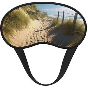 Slaapmasker met strandthema voor zijslaper, lichtblokkerende nachtmaskers voor slapen oogmasker voor vrouwen mannen oogbedekking zachte comfortabele oogschaduw voor reizen, dutje