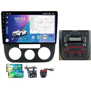 Android 13 10 Inch 2 Din QLED Autoradio Voor Volkswagen Jetta 5 2005-2010 - Camera DVR GRATIS - Steun Carplay Android Auto DSP Stuurwiel FM RDS DAB WIFI 4G Bluetooth Split-Screen(B,NF-3)