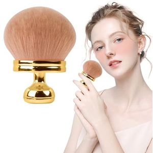 Fjquamitix Body Makup Borstel voor Zelfbruiner Blend en Vervaging Body Brush, 2,95 Inch Brede Zelfbruinende Applicator voor Gezicht, Benen, Lichaam, Poeder, Crème en Foundation (Goud)