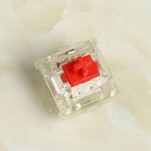 QPSJXN RGB Backlit Mechanisch Toetsenbord Met MX Zwarte Schakelaars 3Pin Clicky Lineaire Tactiele Stille Compatibele Toetsenbord Schakelaars (RGB Rood)