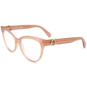 Moncler ML5166 045 SHINY LIGHT BROWN 53/16/140 Vrouw Brilmonturen
